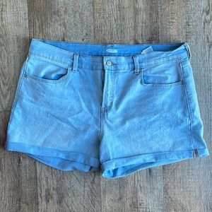 Old Navy Light Wash Jean Shorts, Size 16